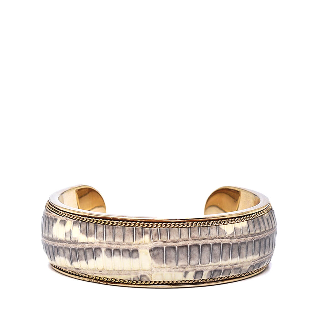 Salvatore Ferragamo - Lizard & Steel Bracelet